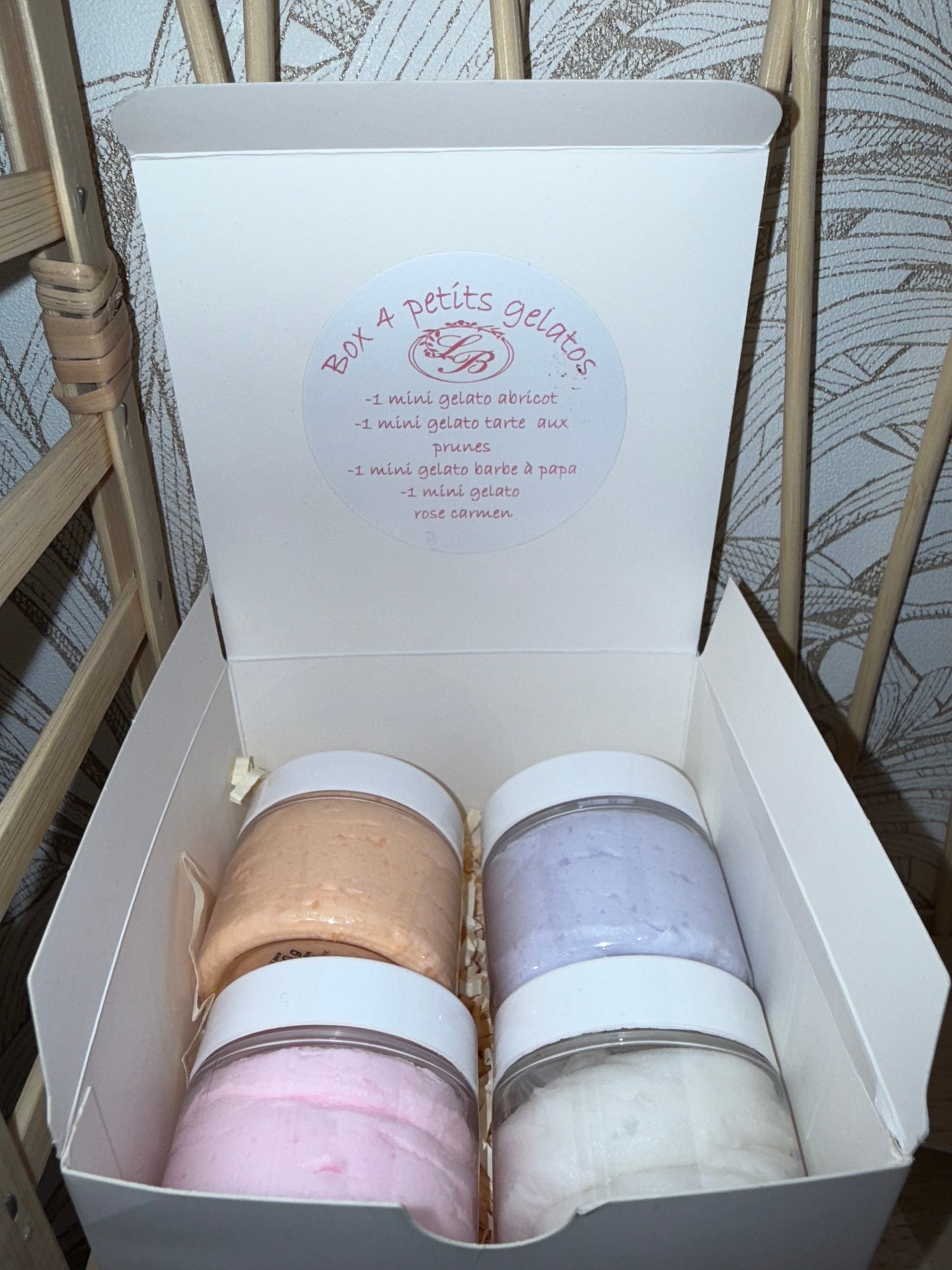 Box de 4 mini chantilly de douche